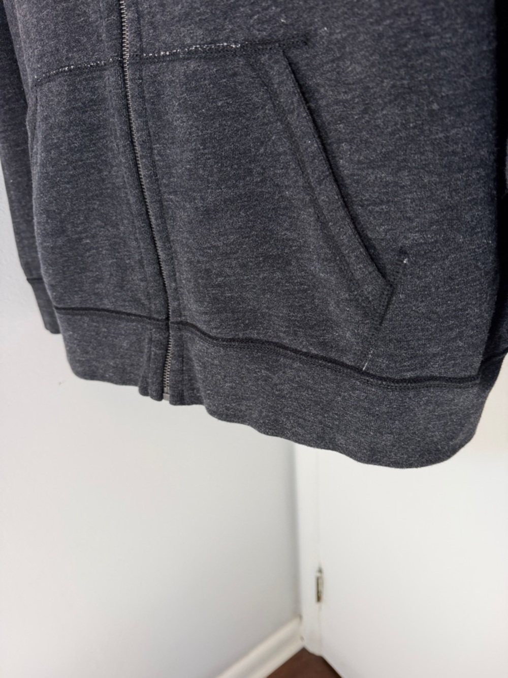 Polo Ralph Lauren Pullover Fleece Lined Lined Zip Up Heather Charcoal Hoodie 2XL - Picture 6 of 10
